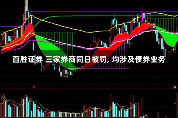 百胜证券 三家券商同日被罚, 均涉及债券业务